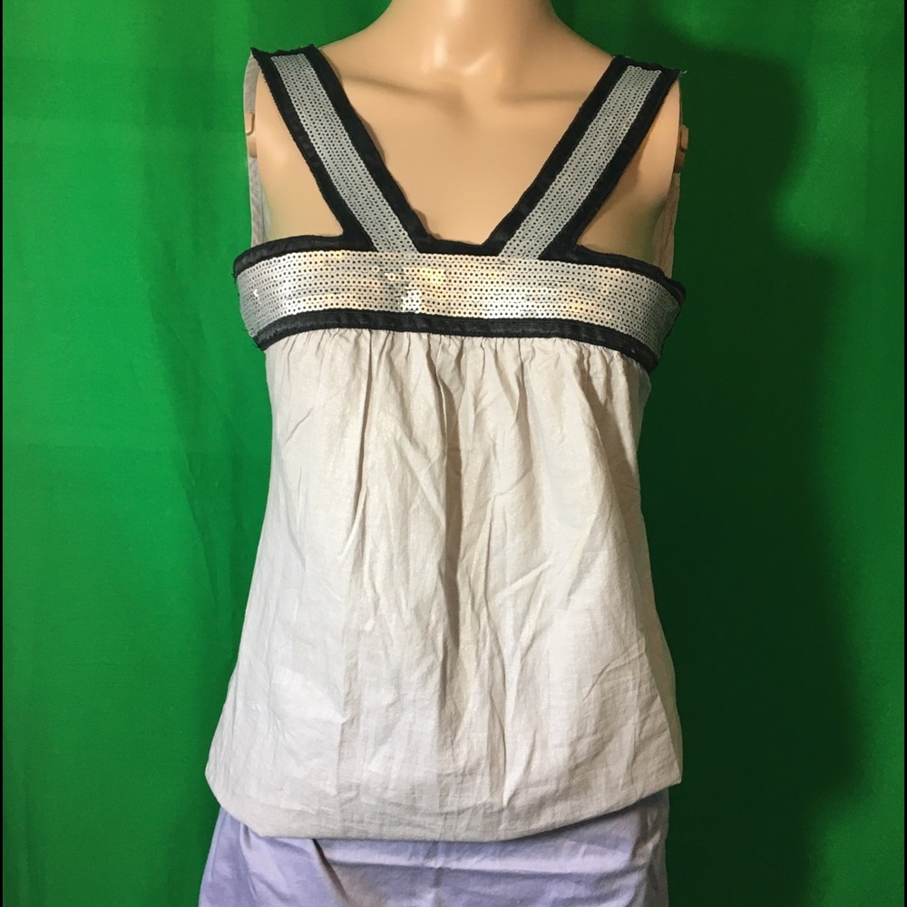 Charlotte Russe Gray Summer Top Small